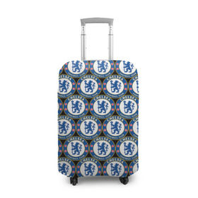 Чехол для чемодана 3D с принтом Chelsea в Кировске, 86% полиэфир, 14% спандекс | двустороннее нанесение принта, прорези для ручек и колес | chelsea | england | football | logo | london | sport | англия | арт | лига | лого | спорт | стикеры | текстура | фк | футбол | футбольный клуб | челси | эмблема