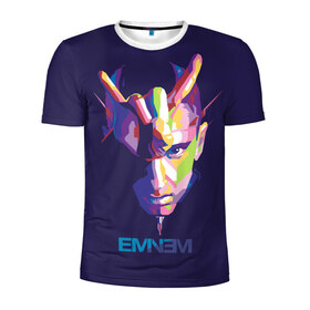 Мужская футболка 3D спортивная с принтом Eminem в Кировске, 100% полиэстер с улучшенными характеристиками | приталенный силуэт, круглая горловина, широкие плечи, сужается к линии бедра | actor | american rapper | composer | eminem | music | rap | record producer | актёр | американский | искусство | композитор | музыка | музыкальный продюсер | поп арт | рэп | рэпер