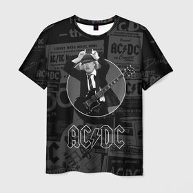 Мужская футболка 3D с принтом AC/DC в Кировске, 100% полиэфир | прямой крой, круглый вырез горловины, длина до линии бедер | Тематика изображения на принте: ас | ац | диси | дс | дц | исидиси | эйси