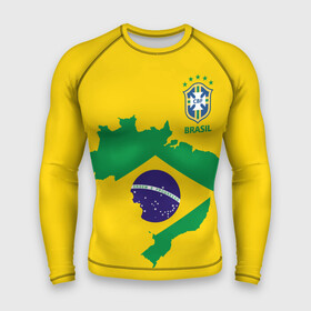 Мужской рашгард 3D с принтом Бразилия, форма в Кировске,  |  | brazil | uniform