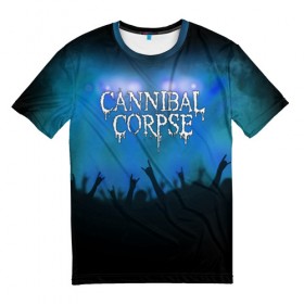 Мужская футболка 3D с принтом Cannibal Corpse в Кировске, 100% полиэфир | прямой крой, круглый вырез горловины, длина до линии бедер | 