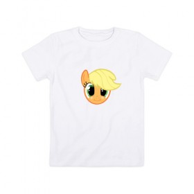 Детская футболка хлопок с принтом My Little Pony в Кировске, 100% хлопок | круглый вырез горловины, полуприлегающий силуэт, длина до линии бедер | Тематика изображения на принте: my little pony | арт | игра | лошадь | май литл пони | мультфильм | пони | прикольные