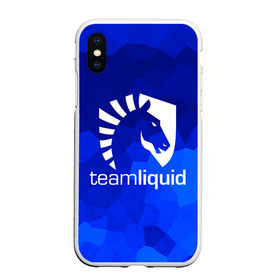 Чехол для iPhone XS Max матовый с принтом Team Liquid в Кировске, Силикон | Область печати: задняя сторона чехла, без боковых панелей | awp | counter strike | cs go | cybersport | game | skin | team liquid | авп | игры | киберспорт | скин