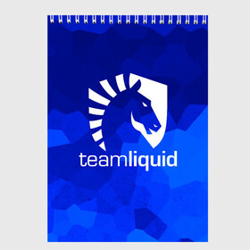 Скетчбук с принтом Team Liquid в Кировске, 100% бумага
 | 48 листов, плотность листов — 100 г/м2, плотность картонной обложки — 250 г/м2. Листы скреплены сверху удобной пружинной спиралью | awp | counter strike | cs go | cybersport | game | skin | team liquid | авп | игры | киберспорт | скин