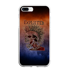 Чехол для iPhone 7Plus/8 Plus матовый с принтом The Exploited в Кировске, Силикон | Область печати: задняя сторона чехла, без боковых панелей | Тематика изображения на принте: band | metal | music | rock | the exploited | атрибутика | группа | метал | музыка | рок