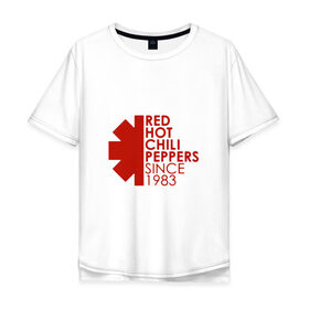Мужская футболка хлопок Oversize с принтом Red Hot Chili Peppers в Кировске, 100% хлопок | свободный крой, круглый ворот, “спинка” длиннее передней части | red hot chili peppers | rhcp | альтернативный | группа | джош клингхоффер | красные острые перцы чили | метал | ред хот чили пеперс | рок | рхчп | рэп | фанк | фли | чад смит | энтони кидис