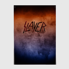 Постер с принтом Slayer в Кировске, 100% бумага
 | бумага, плотность 150 мг. Матовая, но за счет высокого коэффициента гладкости имеет небольшой блеск и дает на свету блики, но в отличии от глянцевой бумаги не покрыта лаком | band | metal | music | rock | slayer | атрибутика | группа | метал | музыка | рок