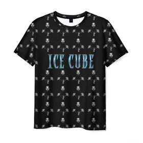Мужская футболка 3D с принтом Ice Cube в Кировске, 100% полиэфир | прямой крой, круглый вырез горловины, длина до линии бедер | hip hop | hiphop | ice cube | mc | n.w.a | rap | айс | гангса | джексон | западное побережье | куб | кубе | кубик льда | кьюб | мс | о ши | оши | реп | репер | речитатив | рэп | рэпер | хип | хипхоп | хоп