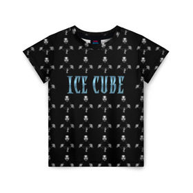 Детская футболка 3D с принтом Ice Cube в Кировске, 100% гипоаллергенный полиэфир | прямой крой, круглый вырез горловины, длина до линии бедер, чуть спущенное плечо, ткань немного тянется | hip hop | hiphop | ice cube | mc | n.w.a | rap | айс | гангса | джексон | западное побережье | куб | кубе | кубик льда | кьюб | мс | о ши | оши | реп | репер | речитатив | рэп | рэпер | хип | хипхоп | хоп