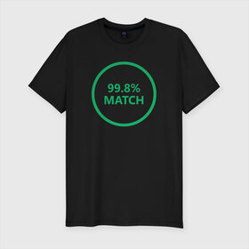 Мужская футболка премиум с принтом Match в Кировске, 92% хлопок, 8% лайкра | приталенный силуэт, круглый вырез ворота, длина до линии бедра, короткий рукав | black mirror | черное зеркало