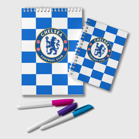 Блокнот с принтом FC Chelsea в Кировске, 100% бумага | 48 листов, плотность листов — 60 г/м2, плотность картонной обложки — 250 г/м2. Листы скреплены удобной пружинной спиралью. Цвет линий — светло-серый
 | chelsea | england | football | logo | london | sport | англия | лига | лого | спорт | фк | футбол | футбольный клуб | челси | эмблема