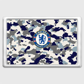 Магнит 45*70 с принтом FC Chelsea Camouflage в Кировске, Пластик | Размер: 78*52 мм; Размер печати: 70*45 | 