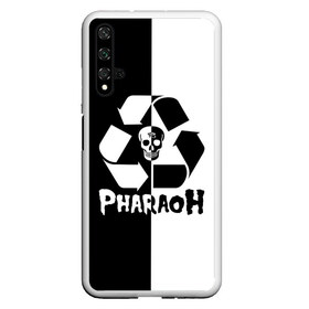 Чехол для Honor 20 с принтом Pharaoh в Кировске, Силикон | Область печати: задняя сторона чехла, без боковых панелей | Тематика изображения на принте: pharaoh | rap | голубин | реп | рэп | фараон | фристайл | хип хоп | хипхоп