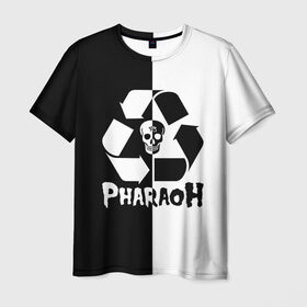 Мужская футболка 3D с принтом Pharaoh в Кировске, 100% полиэфир | прямой крой, круглый вырез горловины, длина до линии бедер | pharaoh | rap | голубин | реп | рэп | фараон | фристайл | хип хоп | хипхоп