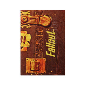 Обложка для паспорта матовая кожа с принтом Fallout the game в Кировске, натуральная матовая кожа | размер 19,3 х 13,7 см; прозрачные пластиковые крепления | fallout 4 | game | logo | nuka kola | игры | имена | питбой | пустошь | радиация | убежище 101