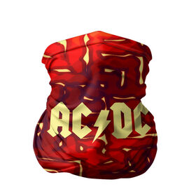 Бандана-труба 3D с принтом AC/DC в Кировске, 100% полиэстер, ткань с особыми свойствами — Activecool | плотность 150‒180 г/м2; хорошо тянется, но сохраняет форму | 