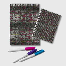 Блокнот с принтом Programming Программирование в Кировске, 100% бумага | 48 листов, плотность листов — 60 г/м2, плотность картонной обложки — 250 г/м2. Листы скреплены удобной пружинной спиралью. Цвет линий — светло-серый
 | Тематика изображения на принте: c | c++ и objective c | code | habr | java | javascript | php | programming | python | ruby | stackoverflow | this