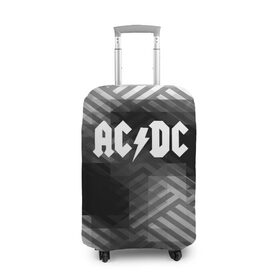 Чехол для чемодана 3D с принтом AC/DC rock band в Кировске, 86% полиэфир, 14% спандекс | двустороннее нанесение принта, прорези для ручек и колес | Тематика изображения на принте: ac dc | logo | music | pop | rock | usa | альтернатива | америка | металл | музыка | музыкальный | поп | рок