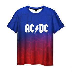 Мужская футболка 3D с принтом AC/DC angel&devil в Кировске, 100% полиэфир | прямой крой, круглый вырез горловины, длина до линии бедер | Тематика изображения на принте: ac dc | logo | music | pop | rock | usa | альтернатива | америка | металл | музыка | музыкальный | поп | рок