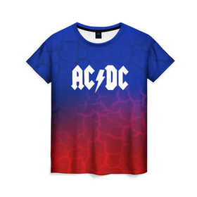 Женская футболка 3D с принтом AC/DC angel&devil в Кировске, 100% полиэфир ( синтетическое хлопкоподобное полотно) | прямой крой, круглый вырез горловины, длина до линии бедер | ac dc | logo | music | pop | rock | usa | альтернатива | америка | металл | музыка | музыкальный | поп | рок