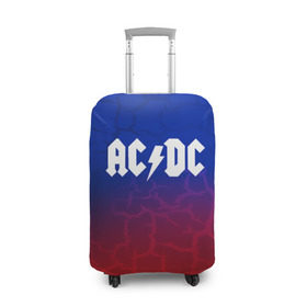 Чехол для чемодана 3D с принтом AC/DC angel&devil в Кировске, 86% полиэфир, 14% спандекс | двустороннее нанесение принта, прорези для ручек и колес | ac dc | logo | music | pop | rock | usa | альтернатива | америка | металл | музыка | музыкальный | поп | рок