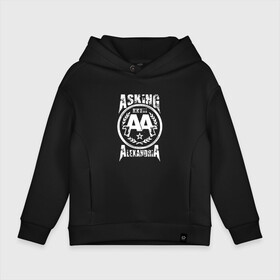 Детское худи Oversize хлопок с принтом Asking Alexandria в Кировске, френч-терри — 70% хлопок, 30% полиэстер. Мягкий теплый начес внутри —100% хлопок | боковые карманы, эластичные манжеты и нижняя кромка, капюшон на магнитной кнопке | Тематика изображения на принте: aa | alexandria | asking | аа | александрия | аликсандрия | аскен | аскенг | аскин | аскинг | бен брюс | группа | дэнни уорсноп | метал | музыка | пост | рок | хэви | электроникор