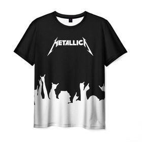 Мужская футболка 3D с принтом Metallica в Кировске, 100% полиэфир | прямой крой, круглый вырез горловины, длина до линии бедер | metallica | группа | джеймс хэтфилд | кирк хэмметт | ларс ульрих | метал | металика | металлика | миталика | музыка | роберт трухильо | рок | трэш | трэшметал | хард | хардрок | хеви | хевиметал