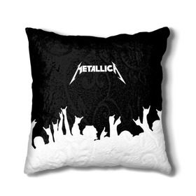 Подушка 3D с принтом Metallica в Кировске, наволочка – 100% полиэстер, наполнитель – холлофайбер (легкий наполнитель, не вызывает аллергию). | состоит из подушки и наволочки. Наволочка на молнии, легко снимается для стирки | metallica | группа | джеймс хэтфилд | кирк хэмметт | ларс ульрих | метал | металика | металлика | миталика | музыка | роберт трухильо | рок | трэш | трэшметал | хард | хардрок | хеви | хевиметал