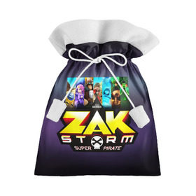 Подарочный 3D мешок с принтом Zak Storm в Кировске, 100% полиэстер | Размер: 29*39 см | zak storm | дети | зак шторм | мультфильмы | сёрфинг