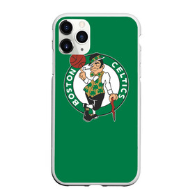 Чехол для iPhone 11 Pro матовый с принтом Boston Celtics в Кировске, Силикон |  | Тематика изображения на принте: boston | boston celtics | celtics | nba | баскетбол | бостон | нба | селтикс
