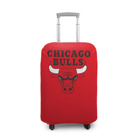 Чехол для чемодана 3D с принтом Chicago Bulls в Кировске, 86% полиэфир, 14% спандекс | двустороннее нанесение принта, прорези для ручек и колес | bulls | chicago | chicago bulls | nba | баскетбол | буллз | нба | чикаго буллз