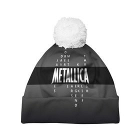 Шапка 3D c помпоном с принтом Участники группы Metallica в Кировске, 100% полиэстер | универсальный размер, печать по всей поверхности изделия | metallica | группа | джеймс хэтфилд | кирк хэмметт | ларс ульрих | метал | металика | металлика | миталика | музыка | роберт трухильо | рок | трэш | трэшметал | хард | хардрок | хеви | хевиметал