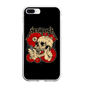 Чехол для iPhone 7Plus/8 Plus матовый с принтом Metallica в Кировске, Силикон | Область печати: задняя сторона чехла, без боковых панелей | metallica | группа | джеймс хэтфилд | кирк хэмметт | ларс ульрих | метал | металика | металлика | миталика | музыка | роберт трухильо | рок | трэш | трэшметал | хард | хардрок | хеви | хевиметал