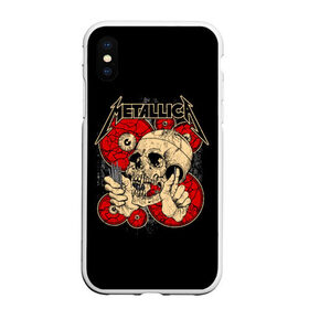 Чехол для iPhone XS Max матовый с принтом Metallica в Кировске, Силикон | Область печати: задняя сторона чехла, без боковых панелей | metallica | группа | джеймс хэтфилд | кирк хэмметт | ларс ульрих | метал | металика | металлика | миталика | музыка | роберт трухильо | рок | трэш | трэшметал | хард | хардрок | хеви | хевиметал