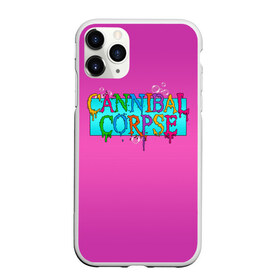 Чехол для iPhone 11 Pro матовый с принтом Cannibal Corpse в Кировске, Силикон |  | band | cannibal corpse | fun | logo | metal | music | rock | группа | детский | метал | музыка | прикол | розовый | рок