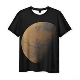 Мужская футболка 3D с принтом Марс в Кировске, 100% полиэфир | прямой крой, круглый вырез горловины, длина до линии бедер | elon musk | space x | spacex | будущее | вселенная | вулкан | долина | илон маск | космические | космос | красная планета | кратер | маринер | марсиане | марсианин | небес | новый дом | путешествия | роскосмос