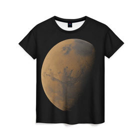 Женская футболка 3D с принтом Марс в Кировске, 100% полиэфир ( синтетическое хлопкоподобное полотно) | прямой крой, круглый вырез горловины, длина до линии бедер | elon musk | space x | spacex | будущее | вселенная | вулкан | долина | илон маск | космические | космос | красная планета | кратер | маринер | марсиане | марсианин | небес | новый дом | путешествия | роскосмос
