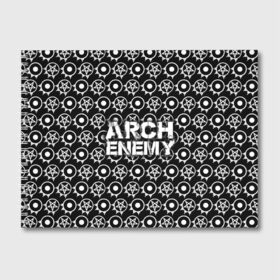 Альбом для рисования с принтом Arch Enemy в Кировске, 100% бумага
 | матовая бумага, плотность 200 мг. | arch enemy | арх | архэнеми | арч | арчэнеми | энеми