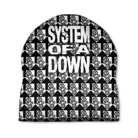 Шапка 3D с принтом System of a Down в Кировске, 100% полиэстер | универсальный размер, печать по всей поверхности изделия | soad | soil | system of a down | группа | дав | дарон малакян | джон долмаян | метал | ню | оф | рок | серж танкян | систем | соад | сод | соэд | шаво одаджян | э доун