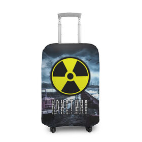 Чехол для чемодана 3D с принтом S.T.A.L.K.E.R. - КРИСТИНА в Кировске, 86% полиэфир, 14% спандекс | двустороннее нанесение принта, прорези для ручек и колес | радиация | сталкер