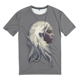 Мужская футболка 3D с принтом Мать драконов в Кировске, 100% полиэфир | прямой крой, круглый вырез горловины, длина до линии бедер | 