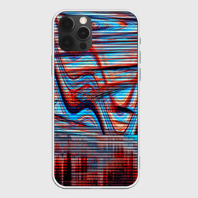 Чехол для iPhone 12 Pro Max с принтом Psyhodelic abstraction в Кировске, Силикон |  | глитч | глич | линии | полосы | разноцветный