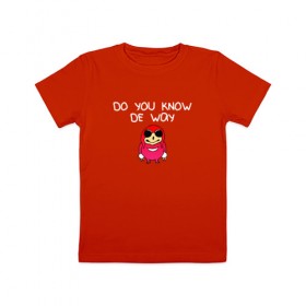 Детская футболка хлопок с принтом De Way в Кировске, 100% хлопок | круглый вырез горловины, полуприлегающий силуэт, длина до линии бедер | knuckles | the way | vrchat | наклз | наклс
