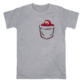 Мужская футболка хлопок с принтом Pocket Knuckles в Кировске, 100% хлопок | прямой крой, круглый вырез горловины, длина до линии бедер, слегка спущенное плечо. | 