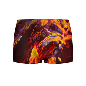 Мужские трусы 3D с принтом Fire в Кировске, 50% хлопок, 50% полиэстер | классическая посадка, на поясе мягкая тканевая резинка | abstract | color | colourful | абстракция | жара | лето | огонь | пламя | цвет | цветастый | цветной