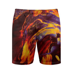 Мужские шорты 3D спортивные с принтом Fire в Кировске,  |  | abstract | color | colourful | абстракция | жара | лето | огонь | пламя | цвет | цветастый | цветной