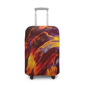 Чехол для чемодана 3D с принтом Fire в Кировске, 86% полиэфир, 14% спандекс | двустороннее нанесение принта, прорези для ручек и колес | abstract | color | colourful | абстракция | жара | лето | огонь | пламя | цвет | цветастый | цветной