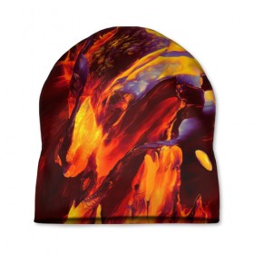 Шапка 3D с принтом Fire в Кировске, 100% полиэстер | универсальный размер, печать по всей поверхности изделия | abstract | color | colourful | абстракция | жара | лето | огонь | пламя | цвет | цветастый | цветной