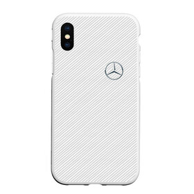 Чехол для iPhone XS Max матовый с принтом MERCEDES BENZ CARBON в Кировске, Силикон | Область печати: задняя сторона чехла, без боковых панелей | amg | mercedes | марка | машины | мерседес