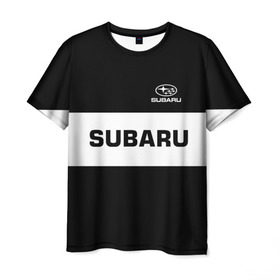 Мужская футболка 3D с принтом SUBARU SPORT в Кировске, 100% полиэфир | прямой крой, круглый вырез горловины, длина до линии бедер | subaru | автомобильные | машины | субару